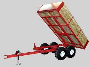 Model 8500 trailer dumping