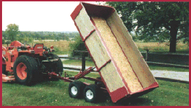 Model 8500 2-ton trailer dumping